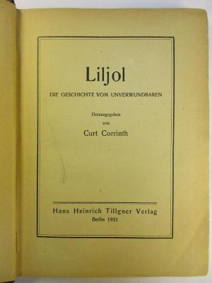 5 L 101 : Liljol : Die Geschichte vom Unverwundbaren (1921)