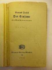 5 L 145&lt;2&gt; : Der Einsame : ein Menschenuntergang (1917)