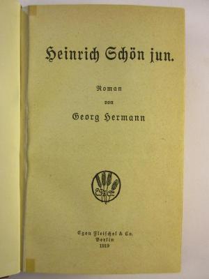 5 L 133&lt;23&gt; : Heinrich Schön jun. (1919)