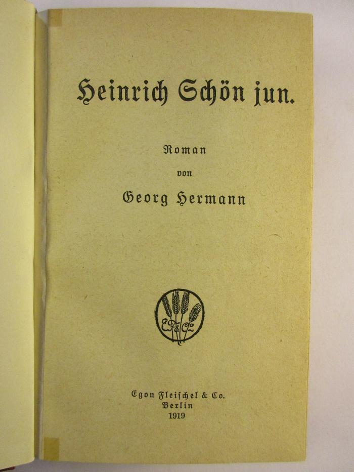 5 L 133&lt;23&gt; : Heinrich Schön jun. (1919)