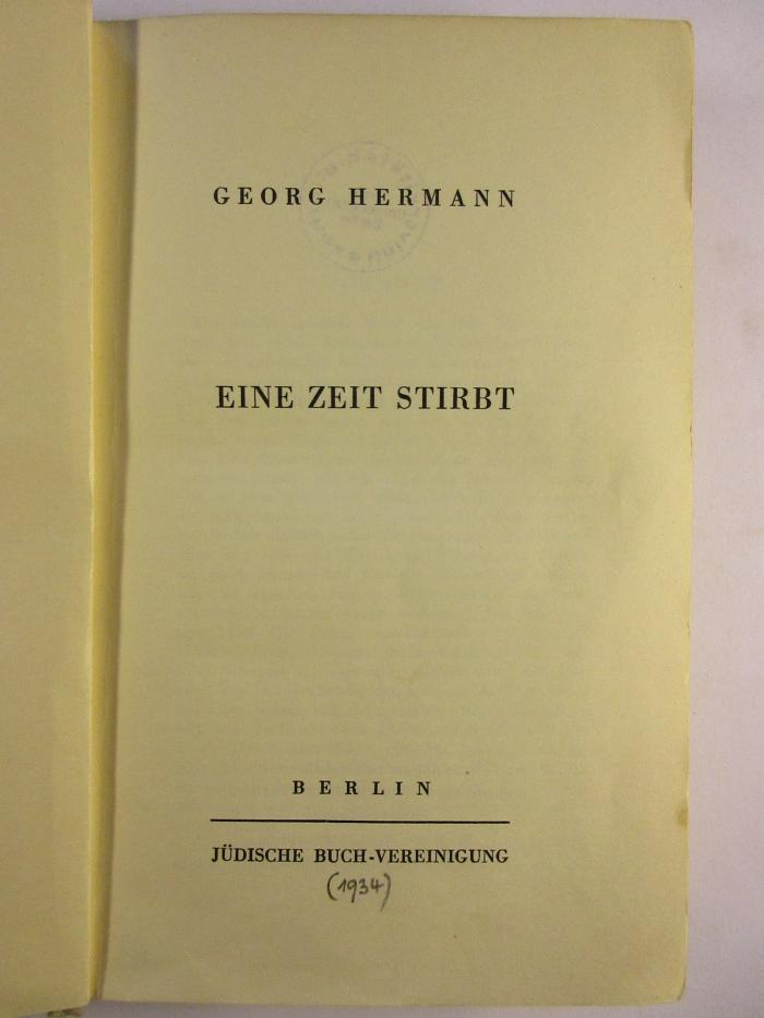 5 L 163 : Eine Zeit stirbt (1934)