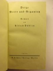 5 L 9 : Berge, Meere und Giganten (1924)