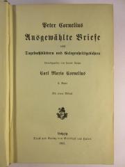 5 L 215 - 2 : Ausgewählte Briefe : nebst Tagebuchblättern und Gelegenheitsgedichten (1905)