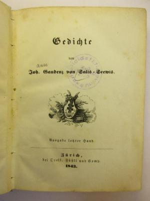 5 L 339 : Gedichte (1843)