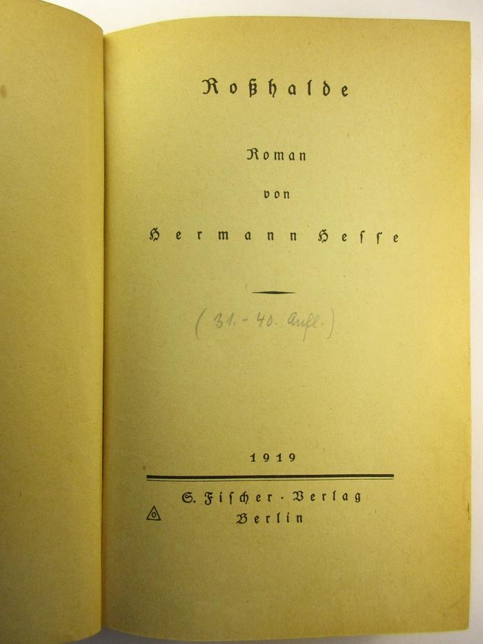 5 L 203&lt;31&gt; : Roßhalde (1919)