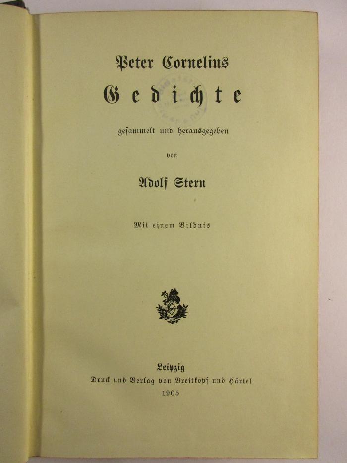 5 L 215 - 4 : Gedichte (1905)