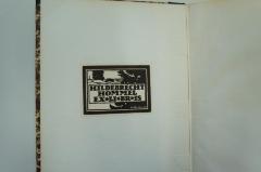 - (Hommel, Hildebrecht;Schmidt, Botho), Etikett: Exlibris, Name; 'Hildebrecht Hommel Exlibris
Botho Schmidt'. 