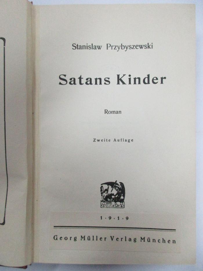 5 L 168&lt;2&gt; : Satans Kinder (1919 )