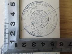C. M. Theologische Fakultät in Olmütz. Cyrilo-Metodejská fakultà bohoslovecká v Olomouci