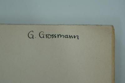98 006394 : Les Religions Orientales Dans Le Paganisme Romain. Conférences faites au collège de France en 1905 (1929);- (Grossmann, G.), Von Hand: Autogramm; 'G. Grossmann'. 