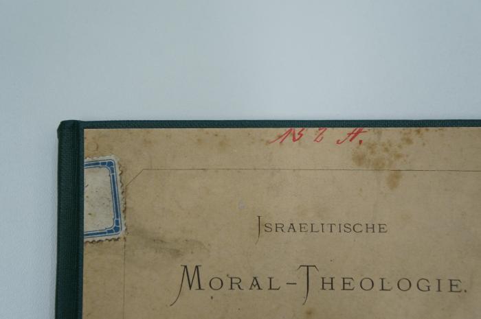 97 044227 : Vorlesungen von Samuel David Luzzatto (1870);- (unbekannt), Etikett: Signatur. ;- (unbekannt), Von Hand: Signatur; '[...] 2 A.'. 