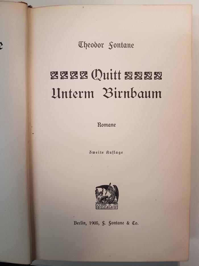 1 L 197&lt;2&gt;-1,6 : Quitt : Unterm Birnbaum (1905)