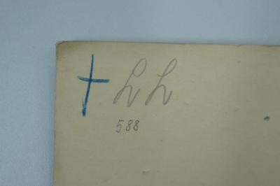 97 052577 : Die Judenfrage in der deutschen Geschichte (1937);-, Von Hand: Monogramm, Zeichen, Nummer; '+ LL
588'