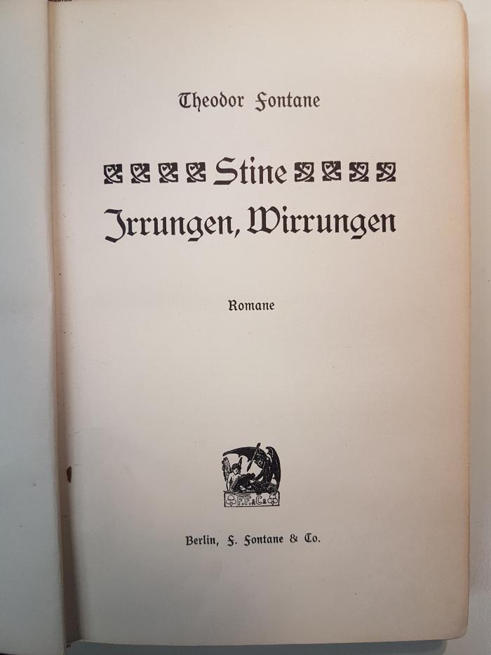 1 L 197-1,5 : Stine : Irrungen, Wirrungen (1905)