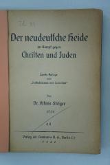 97 052570 : Der neudeutsche Heide im Kampf gegen Christen und Juden (1924)