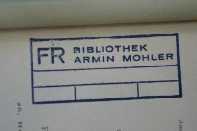 98 021003 : Drumont. Avec portrait et préface de Drumont (1902);- (Mohler, Armin), Stempel: Name; 'FR Bibliothek Armin Mohler'. 