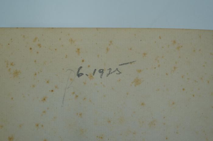 98 031357 : הכתובה בהשתלשלותה ההיסטורית (1924);- (unbekannt), Von Hand: Monogramm, Datum; 'R
6.1925'. 