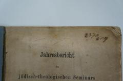 - (Jüdisch-Theologisches Seminar Fraenckel'scher Stiftung (Breslau) ), Durchgestrichen: Nummer; '2370
609'. 