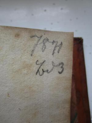  Der Messias (1769-1773);- (Deutsches Reich. Reichssicherheitshauptamt Bibliothek), Von Hand: Exemplarnummer; '7871
Bd 3'. 