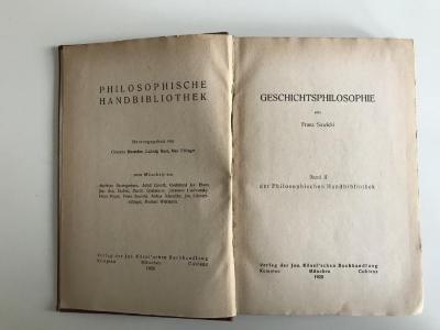 CC 8100 S271 : Geschichtsphilosophie (1920)