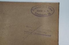 - (Kern, Otto), Stempel: Name, Ortsangabe; 'Professor Dr. O. Kern
Halle a.S.
Friedenstr. 23'. 