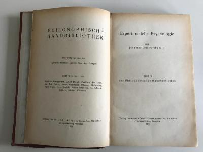 CM 2000 L754+2 : Experimentelle Psychologie (1921)