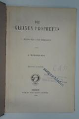98 044978 : Die kleinen Propheten : übersetzt und erklärt (1898)