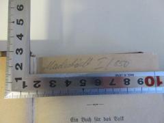 - (Nachstädt, Wilhelm ), Von Hand: -; 'Nachstädt I/850'. 