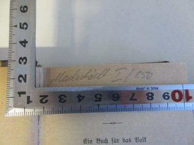 DD 8720 L719.1890 : Lienhard und Gertrud : ein Buch für das Volk ([1890]);- (Nachstädt, Wilhelm ), Von Hand: -; 'Nachstädt I/850'. 