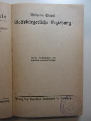 DD 9900 S793 V9(2) : Volksbürgerliche Erziehung ([1920])