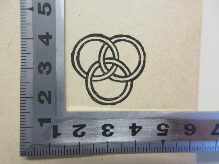 DD 9900 S793 V9(2) : Volksbürgerliche Erziehung ([1920]);-, Stempel: -; '(drei ineinander verschlungene Kreise)'