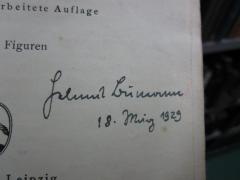 - (Bumann, Helmut), Von Hand: Autogramm, Name, Datum; 'Helmut Bumann
18. März 1929'. 