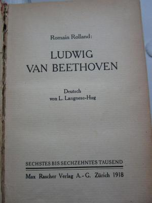 IV 12351 2. Ex.: Ludwig van Beethoven (1918)