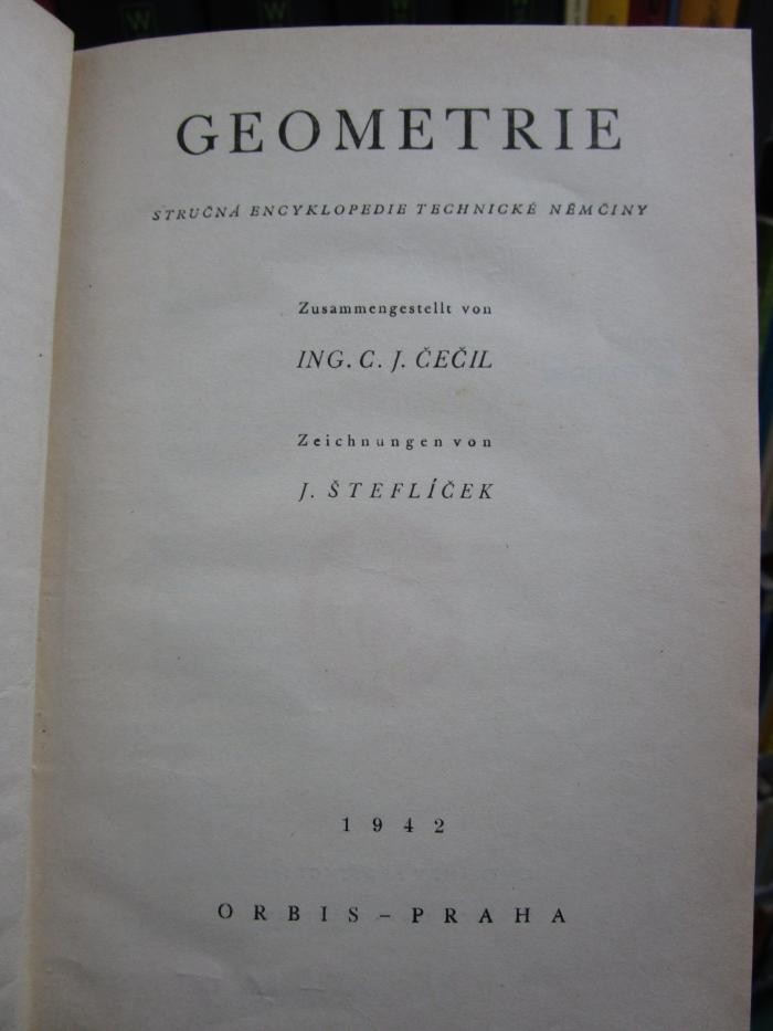 Ib 118: Geometrie : Stručná encyklopedie technické němčiny (1942)