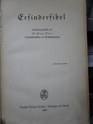 Ta 257: Erfinderfibel (1920)