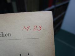 - (Bumann, Helmut), Von Hand: Signatur; 'M. 23.'. 
