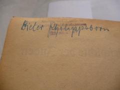 - (Philippsborn, Dieter), Von Hand: Autogramm, Name; 'Dieter Philippsborn'. 