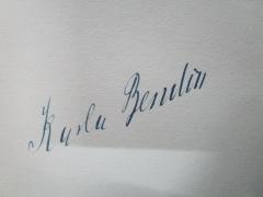 - (Bendix, Karla), Von Hand: Autogramm, Name; 'Karla Bendix'. 