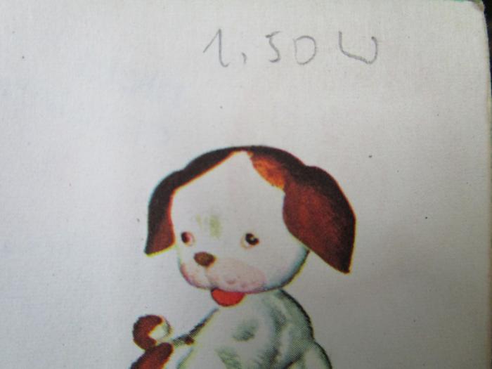 Cw 649: The poky little puppy (1942);- (unbekannt), Von Hand: Preis; '1,50 w'. 