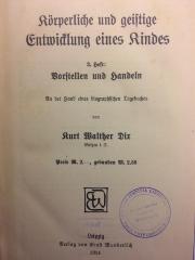 CQ 6000 D619 -1;CQ 6000 D619 -2;CQ 6000 D619 -3 ;; ;;: Die Instinktbewegungen der ersten Kindheit (1911, 1912, 1914)
