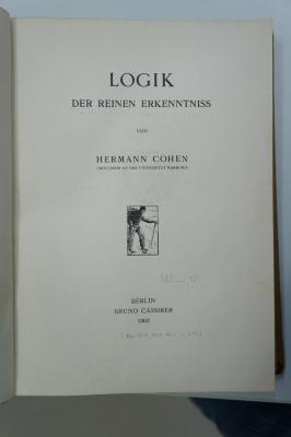 02A.002290 : Logik der reinen Erkenntnis (1902)