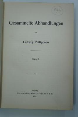 02A.002234 : Gesammelte Abhandlungen (1911)
