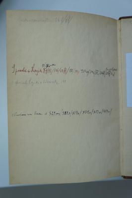 02A.002290 : Logik der reinen Erkenntnis (1902);- (Berger, Siegfried;unbekannt), Von Hand: Notiz; 'Geisteswissenschafen 34f/119/
Sprache und Logik [...]'. 