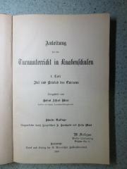 ZX 7220 M449-1(5)-2(6) : Anleitung für den Turnunterricht in Knabenschulen. T. 1-2 (1908-9)