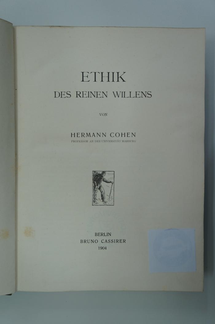 02A002291 : Ethik des reinen Willens (1904)
