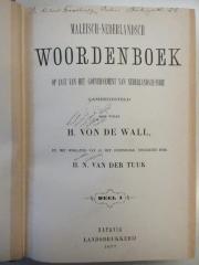 AH 59612 M236 W1-1 : Maleisch-Nederlandsch Woordenbock op last van het Gouvernement van Nederlansch-Indie (1877)