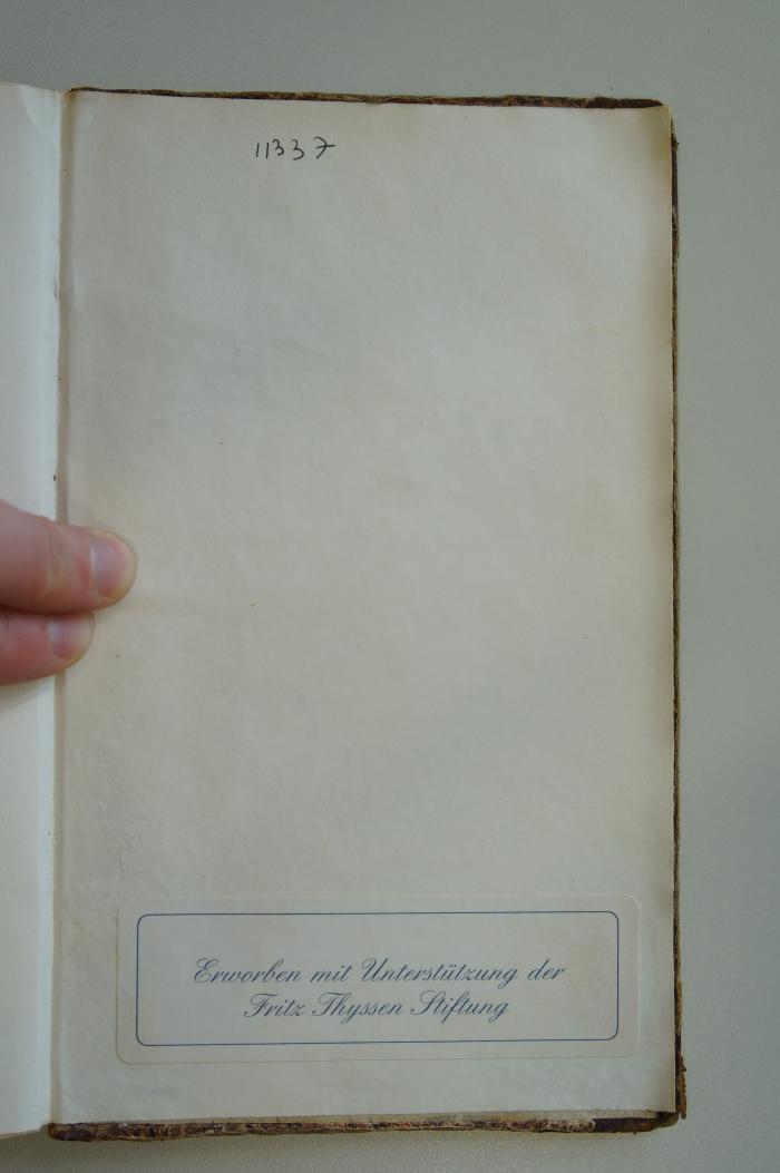 BD 4860 HEI : ספר מאמאר השכל (1804);- (unbekannt), Von Hand: Nummer; '11337'. 