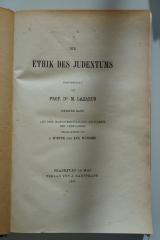 02A.002603 : Die Ethik des Judentums (1911)