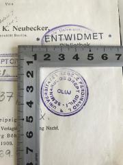 - (Universitatea Regele Ferdinand I. Cluj), Stempel: Name, Ortsangabe; 'Universitatea Regele Ferdinand I. Cluj Seminarul De Drept Civil I'. 