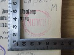 - (NUWU Ned. Uitleenbibl. v. Wetensch. Uitgaven - Leiden), Stempel: Name, Ortsangabe; 'NUWU Ned. Uitleenbibl. v. Wetensch. Uitgaven - Leiden'.  (Prototyp)